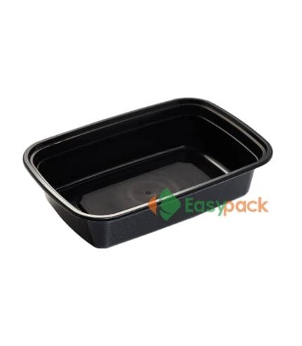 Rectangular Microwaveable Light Meal and Snack Box 38oz