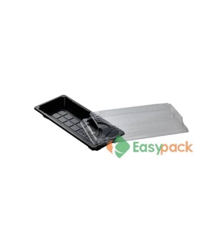 Rectangular Plastic Sushi Box 6 oz
