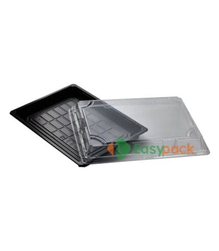 Rectangular Plastic Sushi Box 30 oz