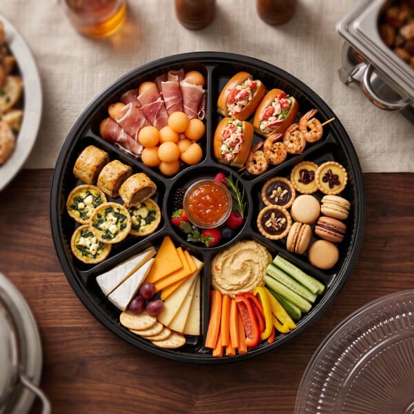 Plastic Catering Tray For Buffet and Party Catering