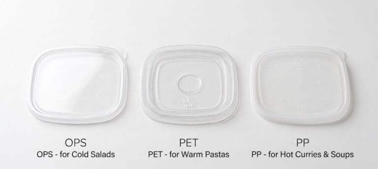 OPS vs. PET vs. PP Lids: Which Material Is Right for Your Foodservice Operation?